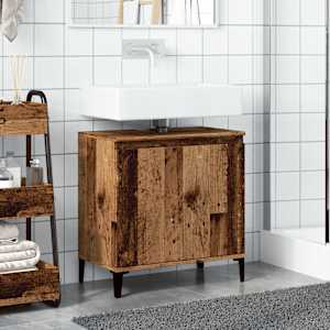 Skříňka pod umyvadlo old wood 58 x 33 x 60 cm kompozitní dřevo - obrázek 3