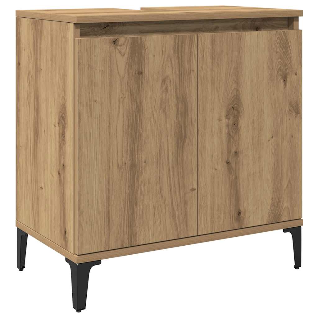 vidaXL Skříňka pod umyvadlo dub artisan 58x33x60 cm kompozitní dřevo