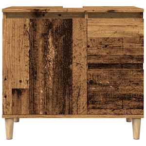 Skříňka pod umyvadlo old wood 65 x 33 x 60 cm kompozitní dřevo - obrázek 4