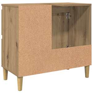 Skříňka pod umyvadlo dub artisan 65x33x60 cm kompozitní dřevo - obrázek 7