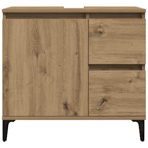 Skříňka pod umyvadlo dub artisan 65x33x60 cm kompozitní dřevo - obrázek 5