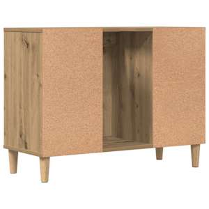 Skříňka pod umyvadlo dub artisan 80x33x60 cm kompozitní dřevo - obrázek 7