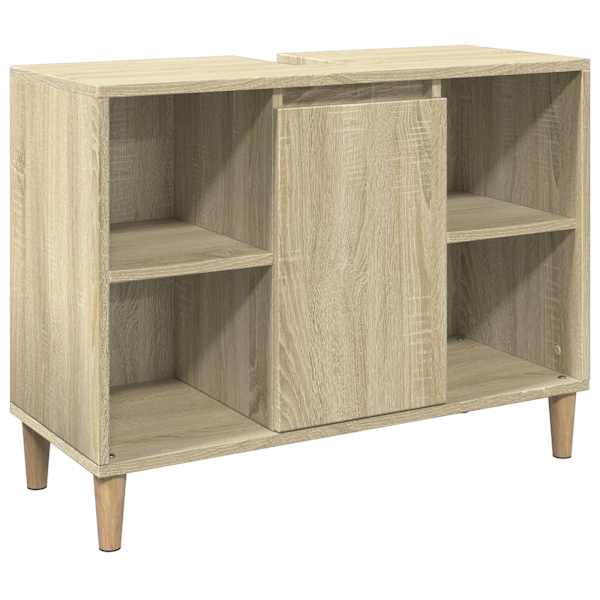 vidaXL vannitoakapp, Sonoma tamm, 80 x 33 x 60 cm, tehispuit