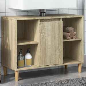 Kopalniška omarica sonoma hrast 80x33x60 cm inženirski les