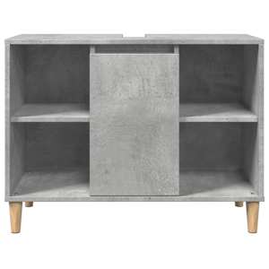 Koupelnová skříňka betonově šedá 80x33x60 cm kompozitní dřevo - obrázek 5