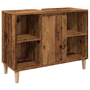 Koupelnová skříňka old wood 80 x 33 x 60 cm kompozitní dřevo - obrázek 2