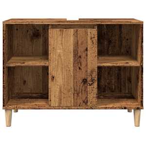 Koupelnová skříňka old wood 80 x 33 x 60 cm kompozitní dřevo - obrázek 5