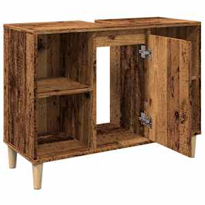 Koupelnová skříňka old wood 80 x 33 x 60 cm kompozitní dřevo - obrázek 6