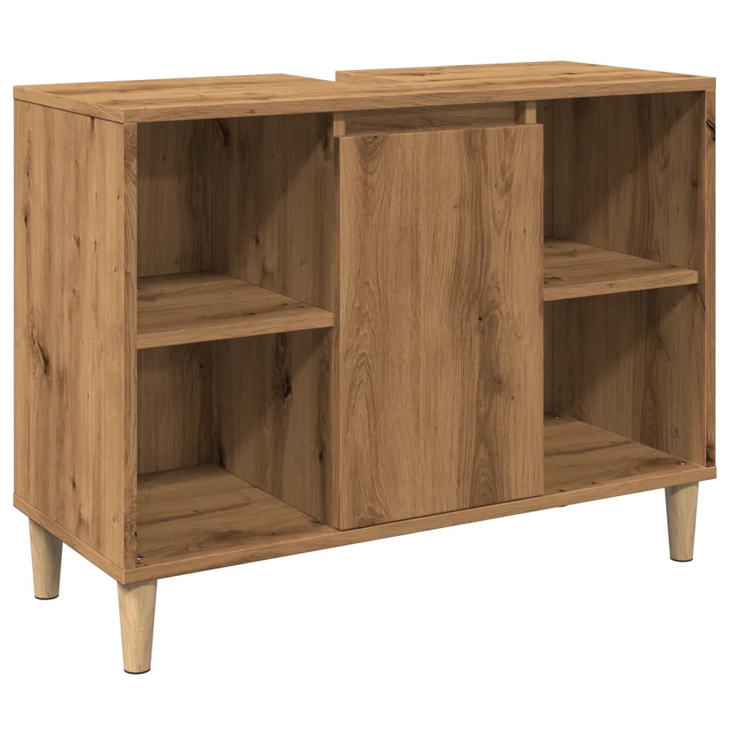 Thumbnail - vidaXL Badschrank Braun Artisan-Eiche 80x33x60 cm Holzwerkstoff