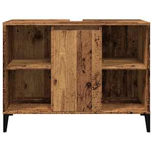 Skříňka pod umyvadlo old wood 80 x 33 x 60 cm kompozitní dřevo - obrázek 5