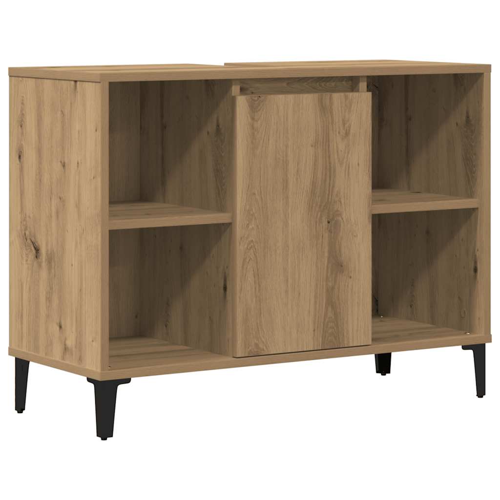 vidaXL Skříňka pod umyvadlo dub artisan 80x33x60 cm kompozitní dřevo