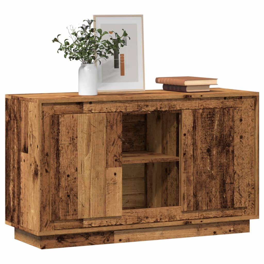 vidaXL Dressoir 102x35x60 cm bewerkt hout oud houtkleurig afbeelding