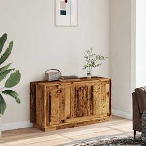 Příborník old wood 102 x 35 x 55 cm kompozitní dřevo - obrázek 1