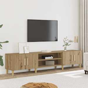 TV skříňka dub artisan 180x31,5x40 cm kompozitní dřevo - obrázek 1