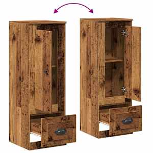 Skříň highboard old wood 36 x 35,5 x 103,5 kompozitní dřevo - obrázek 8