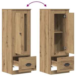 Skříň highboard dub artisan 36 x 35,5 x 103,5 kompozitní dřevo - obrázek 8