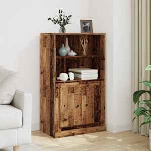 Visoka omara starinski les 60x35,5x103,5 cm inženirski les