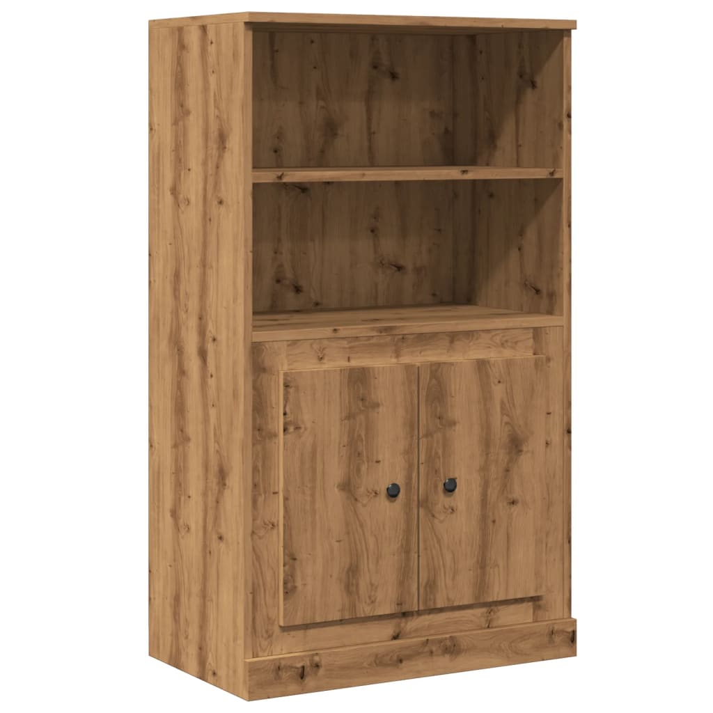 vidaXL Skříň highboard dub artisan 60 x 35,5 x 103,5 kompozitní dřevo