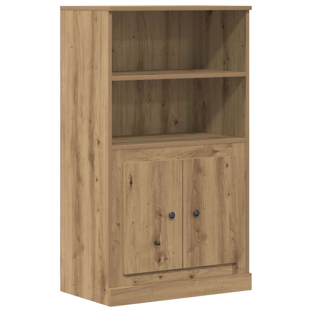 vidaXL Skříň highboard dub artisan 60 x 35,5 x 103,5 kompozitní dřevo