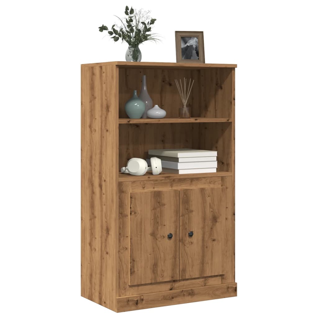 vidaXL Dulap înalt, stejar artizanal, 60x35,5x103,5 cm, lemn prelucrat