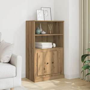 Skříň highboard dub artisan 60 x 35,5 x 103,5 kompozitní dřevo - obrázek 1