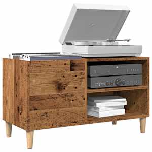 Skříňka na LP desky old wood 84,5 x 38 x 48 cm kompozitní dřevo - obrázek 1
