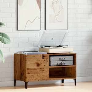 Skříňka na LP desky old wood 84,5 x 38 x 48 cm kompozitní dřevo - obrázek 3