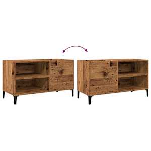 Skříňka na LP desky old wood 84,5 x 38 x 48 cm kompozitní dřevo - obrázek 7