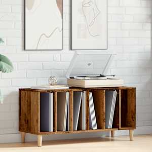 Skříňka na LP desky old wood 100 x 38 x 48 cm kompozitní dřevo - obrázek 3