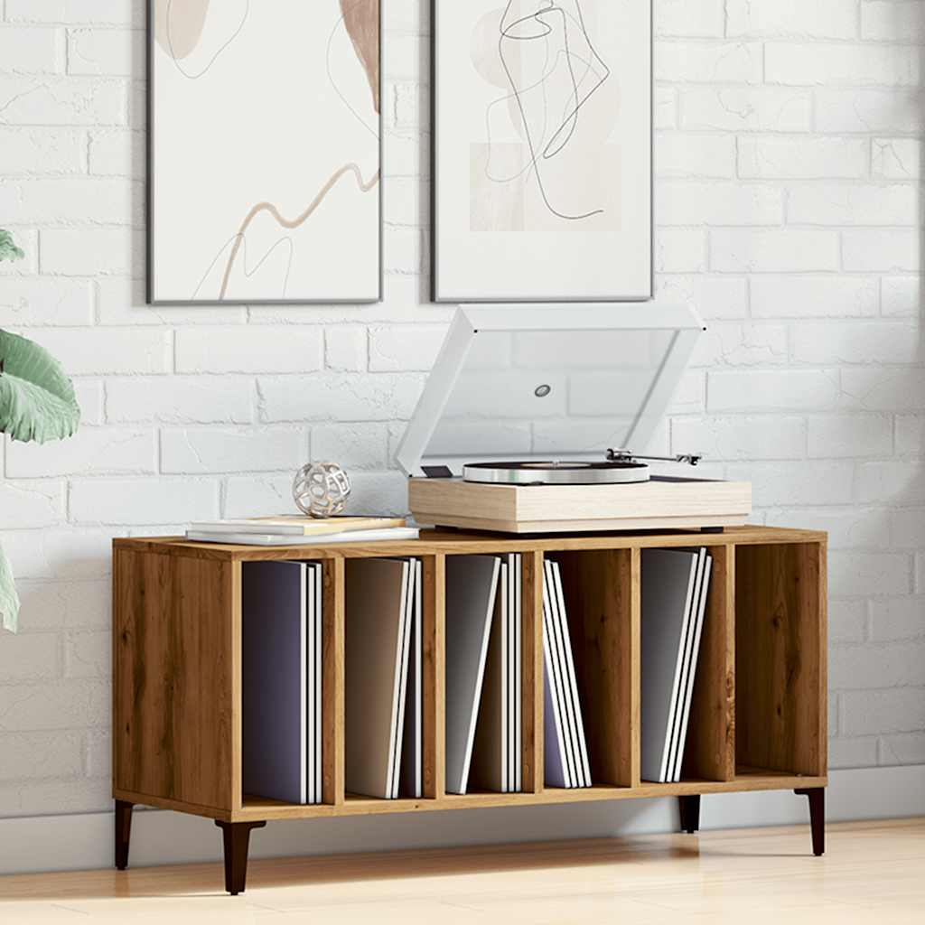 vidaXL Skrinka na platne dub artisan 100x38x48 cm kompozitné drevo