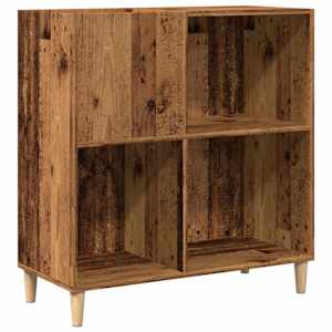 Skříňka na LP desky old wood 84,5 x 38 x 89 cm kompozitní dřevo - obrázek 2
