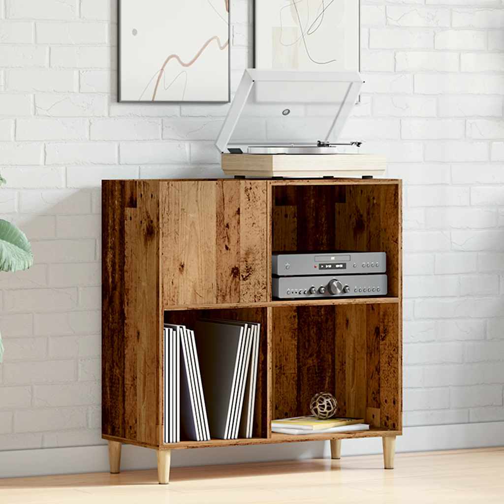 vidaXL Skrinka na platne staré drevo 84,5x38x89 cm kompozitné drevo