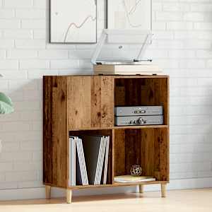 Skříňka na LP desky old wood 84,5 x 38 x 89 cm kompozitní dřevo - obrázek 3
