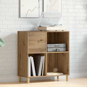 Skříňka na LP desky dub artisan 84,5x38x89 cm kompozitní dřevo - obrázek 3