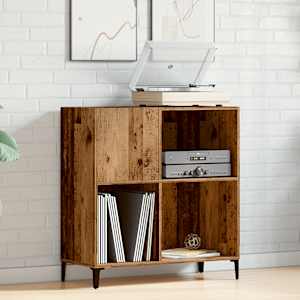 Skříňka na LP desky old wood 84,5 x 38 x 89 cm kompozitní dřevo - obrázek 3