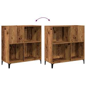 Skříňka na LP desky old wood 84,5 x 38 x 89 cm kompozitní dřevo - obrázek 7