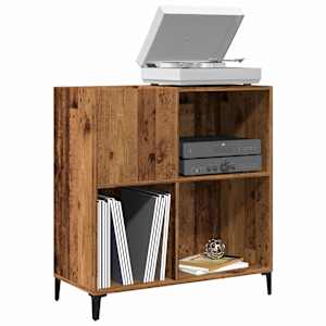 Skříňka na LP desky old wood 84,5 x 38 x 89 cm kompozitní dřevo - obrázek 1