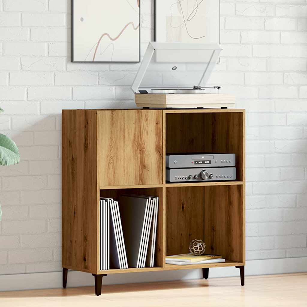 vidaXL Skrinka na platne dub artisan 84,5x38x89 cm kompozitné drevo