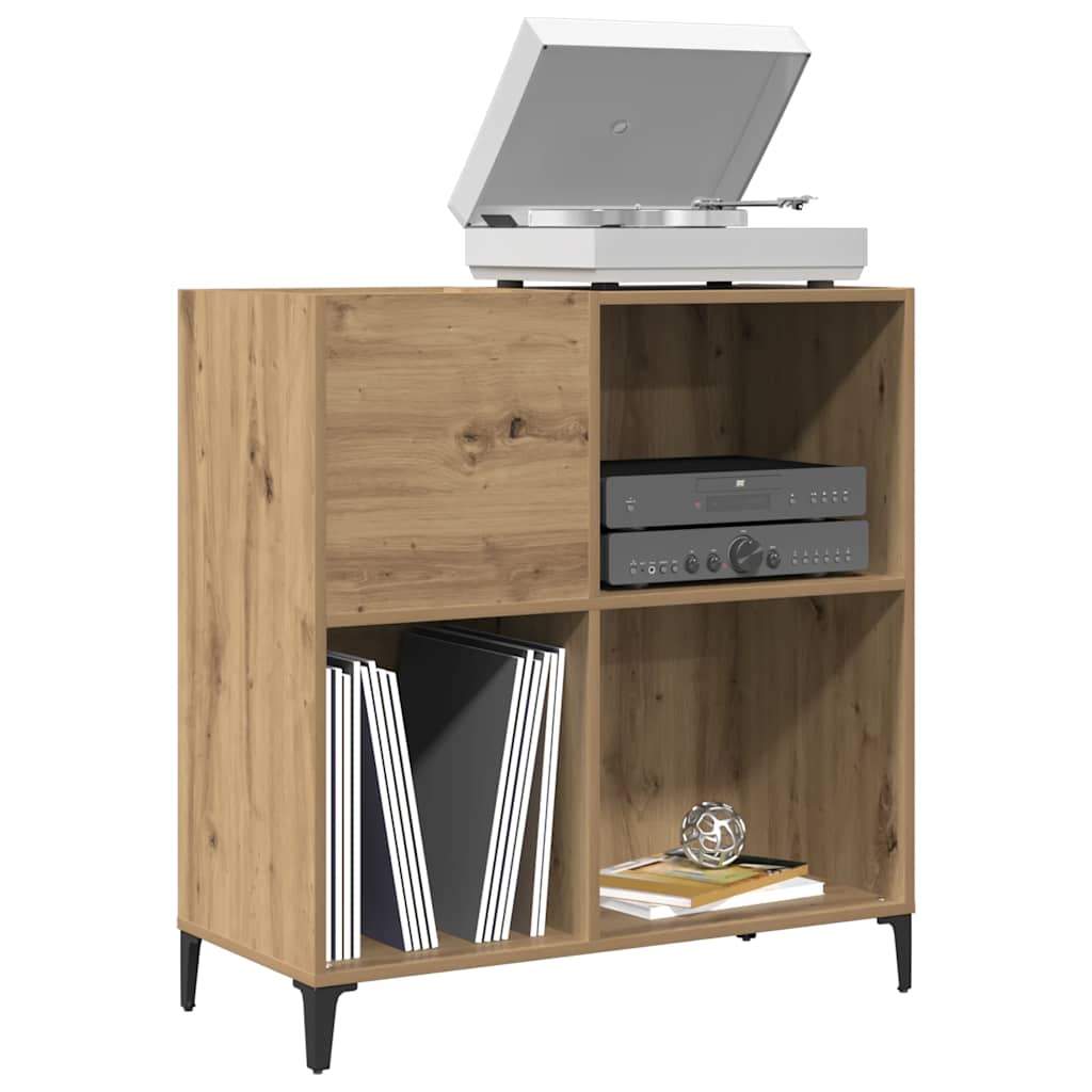 vidaXL Dulap discuri stejar artizanal 84,5x38x89 cm lemn prelucrat