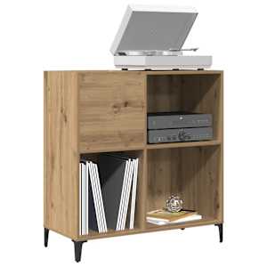 Omarica za gramofonske plošče hrast 84,5x38x89cm inž. les