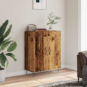 Příborník old wood 69,5 x 34 x 90 cm kompozitní dřevo - obrázek 3