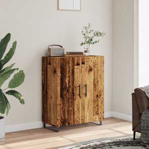 Příborník old wood 69,5 x 34 x 90 cm kompozitní dřevo - obrázek 3
