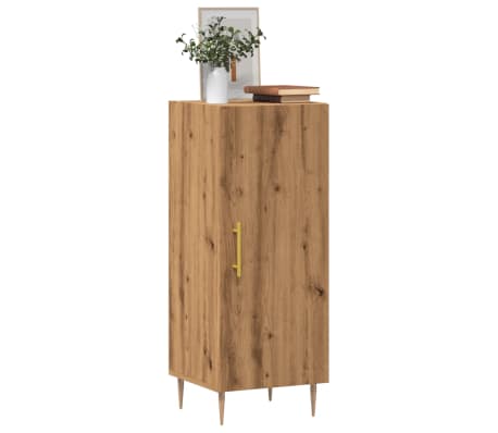 vidaXL Buffet ch&ecirc;ne artisanal 34,5x34x90 cm bois d'ing&eacute;nierie