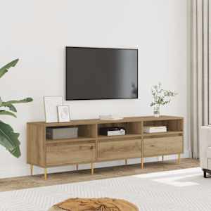 TV skříňka dub artisan 150 x 30 x 44,5 cm kompozitní dřevo - obrázek 3