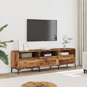 TV skříňka old wood 150 x 30 x 44,5 cm kompozitní dřevo - obrázek 3