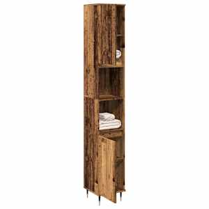 Koupelnová skříňka old wood 30 x 30 x 190 cm kompozitní dřevo - obrázek 3