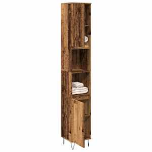 Koupelnová skříňka old wood 30 x 30 x 190 cm kompozitní dřevo - obrázek 1