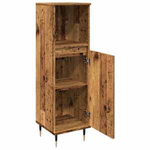 Koupelnová skříňka old wood 30 x 30 x 100 cm kompozitní dřevo - obrázek 7