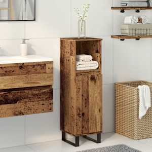 Koupelnová skříňka old wood 30 x 30 x 100 cm kompozitní dřevo - obrázek 3