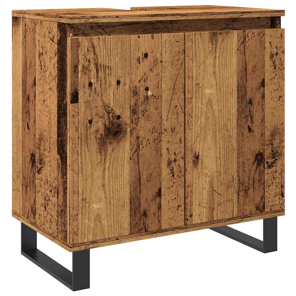 vidaXL Koupelnová skříňka old wood 58 x 33 x 60 cm kompozitní dřevo